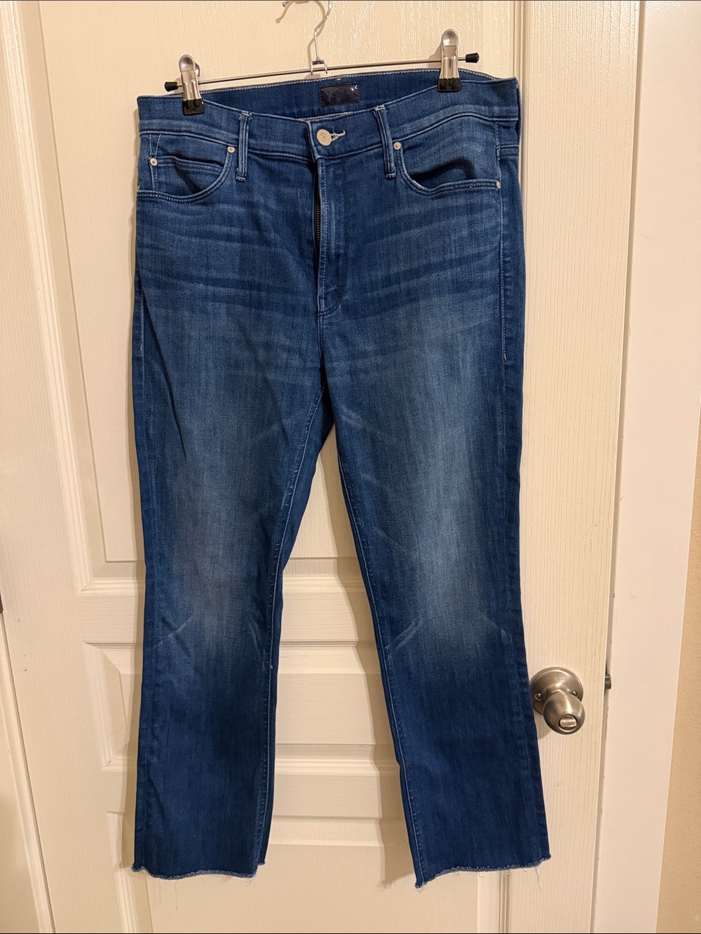 MOTHER Straight-Leg Jeans in Deep Indigo